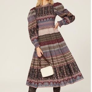 Sea New York Brooke Bordered Smock Dress